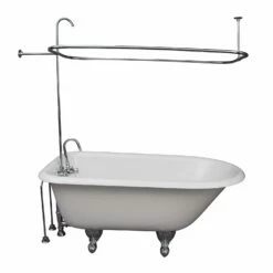 Barclay TKCTRH54-CP1 Antonio 55″ Cast Iron Roll Top Tub Kit – Polished Chrome Accessories