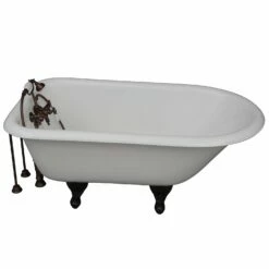 Barclay TKCTRH54-ORB2 Antonio 55″ Cast Iron Roll Top Tub Kit – OIl Rubbed Bronze Accessories