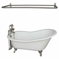 Barclay Icarus 67″ Cast Iron Slipper Tub Kit -Hansgrohe Shop TKCTS7H67 BN6 635x635 1