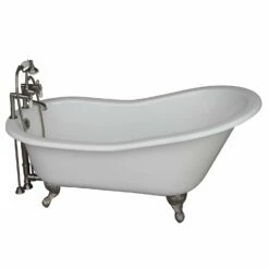 Barclay Griffin 61″ Cast Iron Slipper Tub Kit -Hansgrohe Shop TKCTSH60 SN1