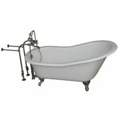 Barclay Griffin 61″ Cast Iron Slipper Tub Kit - No Holes -Hansgrohe Shop TKCTSN60 SN1