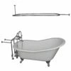 Barclay Icarus 67″ Cast Iron Slipper Tub Kit - No Holes