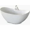 A & E Bath And Shower Turin Acrylic 69" Premium All-in-One Oval Freestanding Tub