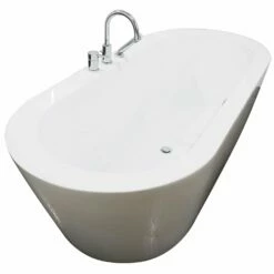 A & E Bath And Shower Una Acrylic 71" Premium Oval Freestanding Tub (NO FAUCET INCLUDED) -Hansgrohe Shop Una