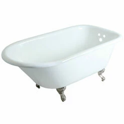 Kingston Brass Aqua Eden 60" Cast Iron Roll Top Clawfoot Freestanding Tub With 3-3/8" Wall Drillings- VCT3D603019NT 21 Kingston Brass Aqua Eden 60" Cast Iron Roll Top Clawfoot Freestanding Tub With 3-3/8" Wall Drillings- VCT3D603019NT -Hansgrohe Shop VCT3D603019NT8
