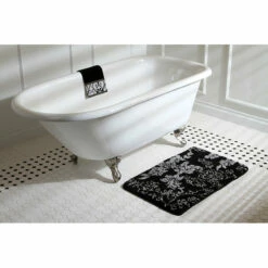 Kingston Brass Aqua Eden 60" Cast Iron Roll Top Clawfoot Freestanding Tub With 3-3/8" Wall Drillings- VCT3D603019NT 23 Kingston Brass Aqua Eden 60" Cast Iron Roll Top Clawfoot Freestanding Tub With 3-3/8" Wall Drillings- VCT3D603019NT -Hansgrohe Shop VCT3D603019NT8 CS