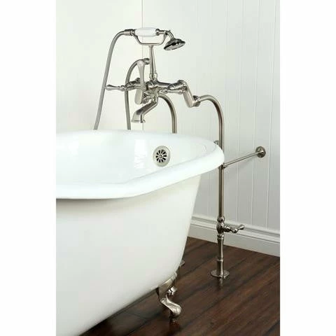 Kingston Brass Aqua Eden 60" Cast Iron Slipper Clawfoot Freestanding Bathtub 11 Kingston Brass Aqua Eden 60" Cast Iron Slipper Clawfoot Freestanding Bathtub - Image 11
