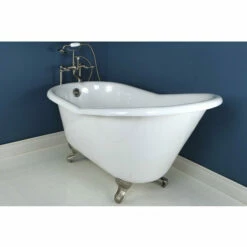 Kingston Brass Aqua Eden 60" Cast Iron Slipper Clawfoot Freestanding Bathtub 13 Kingston Brass Aqua Eden 60" Cast Iron Slipper Clawfoot Freestanding Bathtub -Hansgrohe Shop VCTND6030NT8 CS1