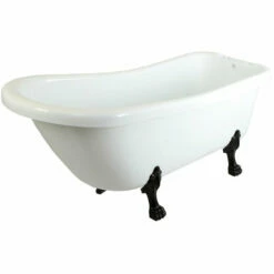 Kingston Brass Aqua Eden 67" Slipper Acrylic Freestanding Tub With 7" Deck Drillings - VTDE692823C 7 Kingston Brass Aqua Eden 67" Slipper Acrylic Freestanding Tub With 7" Deck Drillings - VTDE692823C -Hansgrohe Shop VTDE692823C5