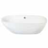 Kingston Brass Aqua Eden 71" Contemporary Freestanding Acrylic Bathtub - VTDE713321