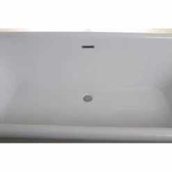 Kingston Brass Aqua Eden VTDE713524 71" Contemporary Pedestal Double Ended Acrylic Freestanding Bathtub With Drain -Hansgrohe Shop VTDE713524 CSB1