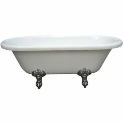 Kingston Brass Aqua Eden 67" Double Ended Acrylic Freestanding Tub