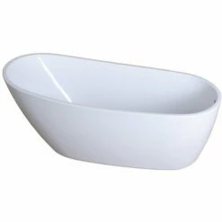 Kingston Brass Aqua Eden 68" Contemporary Freestanding Acrylic Bathtub - VTRS683128