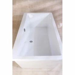 Kingston Brass Aqua Eden 66" Contemporary Freestanding Acrylic Bathtub - VTSQ663422 -Hansgrohe Shop VTSQ663422 CS2