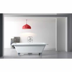 Kingston Brass Aqua Eden 67" Acrylic Clawfoot Square Freestanding Tub - VTSQ673018A -Hansgrohe Shop VTSQ673018A1 2