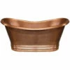 Whitehaus Collection WHCT-1003 Handmade Double Ended Freestanding Copper Bathtub