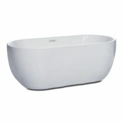 ALFI Brand AB8839 67 Inch White Oval Acrylic Free Standing Soaking Bathtub 13 ALFI Brand AB8839 67 Inch White Oval Acrylic Free Standing Soaking Bathtub -Hansgrohe Shop ab8839 4