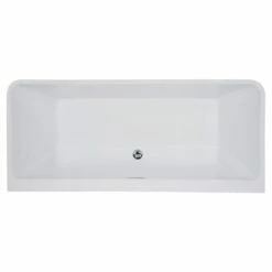 ALFI Brand AB8859 67 Inch White Rectangular Acrylic Free Standing Soaking Bathtub -Hansgrohe Shop ab8859 1