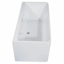 ALFI Brand AB8859 67 Inch White Rectangular Acrylic Free Standing Soaking Bathtub -Hansgrohe Shop ab8859 3