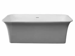 ALFI Brand AB9942 67" White Rectangular Solid Surface Smooth Resin Soaking Bathtub -Hansgrohe Shop ab9942 6