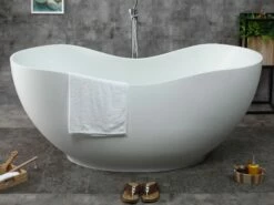 ALFI Brand AB9949 66" White Solid Surface Smooth Resin Soaking Bathtub 10 ALFI Brand AB9949 66" White Solid Surface Smooth Resin Soaking Bathtub -Hansgrohe Shop ab9949 4 1