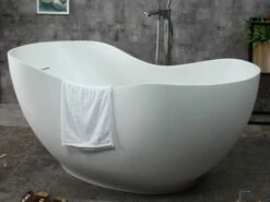 ALFI Brand AB9949 66" White Solid Surface Smooth Resin Soaking Bathtub 11 ALFI Brand AB9949 66" White Solid Surface Smooth Resin Soaking Bathtub -Hansgrohe Shop ab9949 5