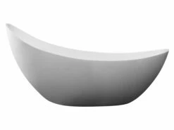 ALFI Brand AB9951 73" White Solid Surface Smooth Resin Soaking Slipper Bathtub -Hansgrohe Shop ab9951