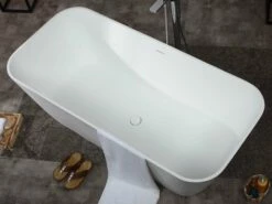ALFI Brand AB9952 67" White Rectangular Solid Surface Smooth Resin Soaking Bathtub 10 ALFI Brand AB9952 67" White Rectangular Solid Surface Smooth Resin Soaking Bathtub -Hansgrohe Shop ab9952 2 2
