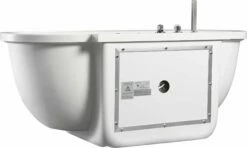 EAGO AM128ETL 6 Ft Acrylic White Whirlpool Bathtub With Fixtures -Hansgrohe Shop am128etl 11 1