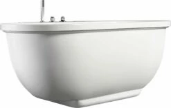 EAGO AM128ETL 6 Ft Acrylic White Whirlpool Bathtub With Fixtures -Hansgrohe Shop am128etl 5 1