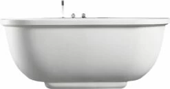 EAGO AM128ETL 6 Ft Acrylic White Whirlpool Bathtub With Fixtures -Hansgrohe Shop am128etl 9 1 1