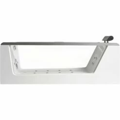 EAGO AM152ETL-6 6 Ft Clear Rectangular Acrylic Whirlpool Bathtub -Hansgrohe Shop am152etl 6 10 2