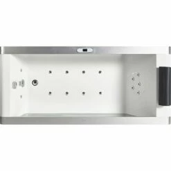 EAGO AM152ETL-6 6 Ft Clear Rectangular Acrylic Whirlpool Bathtub -Hansgrohe Shop am152etl 6 5