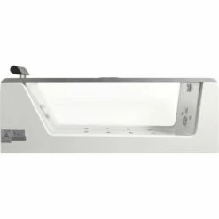 EAGO AM152ETL-6 6 Ft Clear Rectangular Acrylic Whirlpool Bathtub -Hansgrohe Shop am152etl 6 8