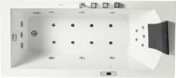 EAGO AM154ETL-L5 5 Ft Acrylic White Rectangular Whirlpool Bathtub W Fixtures -Hansgrohe Shop am154etl l6 9