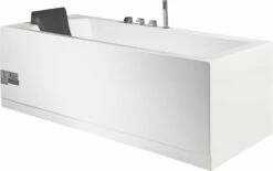 EAGO AM154ETL-R6 6 Ft Acrylic White Rectangular Whirlpool Tub With Fixtures -Hansgrohe Shop am154etl r6 3 2 8d1b829e 4aeb 4ac6 88cb f0cc49a62e93