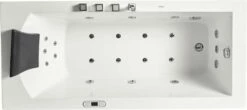 EAGO AM154ETL-R6 6 Ft Acrylic White Rectangular Whirlpool Tub With Fixtures -Hansgrohe Shop am154etl r6 9 2 714b6ed2 cf28 4fd6 8e03 64bdc9a74999