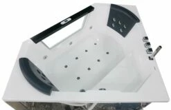 EAGO AM156ETL 5 Ft Clear Corner Acrylic Whirlpool Bathtub For Two -Hansgrohe Shop am156etl 16