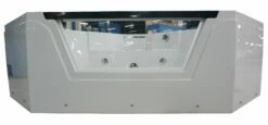 EAGO AM156ETL 5 Ft Clear Corner Acrylic Whirlpool Bathtub For Two -Hansgrohe Shop am156etl 7 2 1