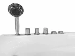 EAGO AM161-L 59" Single Person Corner White Acrylic Whirlpool Bathtub -Hansgrohe Shop am161 l 4