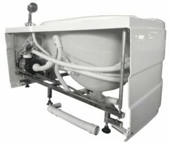 EAGO AM175-R 57'' White Acrylic Corner Jetted Whirlpool Bathtub W/ Fixtures -Hansgrohe Shop am175 r 4