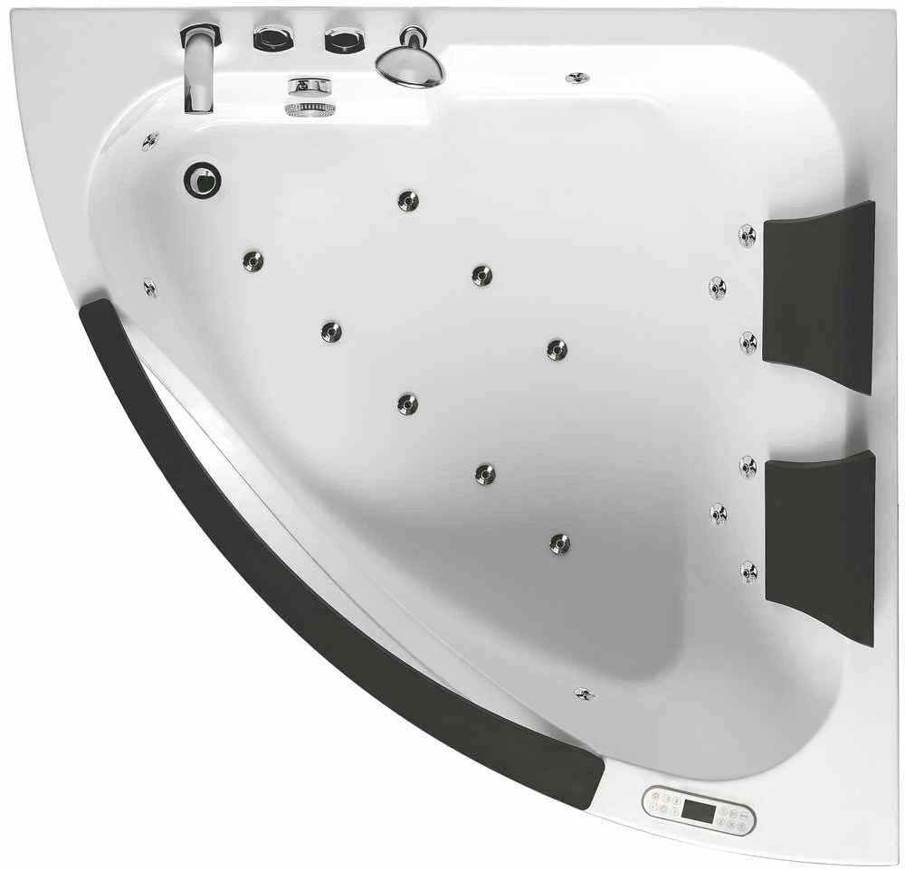 EAGO AM199ETL 5ft Clear Rounded Corner Acrylic Whirlpool Bathtub For Two 3 EAGO AM199ETL 5ft Clear Rounded Corner Acrylic Whirlpool Bathtub For Two - Image 3