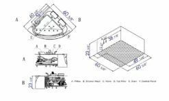 EAGO AM199ETL 5ft Clear Rounded Corner Acrylic Whirlpool Bathtub For Two 11 EAGO AM199ETL 5ft Clear Rounded Corner Acrylic Whirlpool Bathtub For Two -Hansgrohe Shop am199etl d