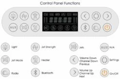 EAGO AM208ETL 5 Ft Corner Acrylic White Waterfall Whirlpool Bathtub For Two -Hansgrohe Shop am208etl 2