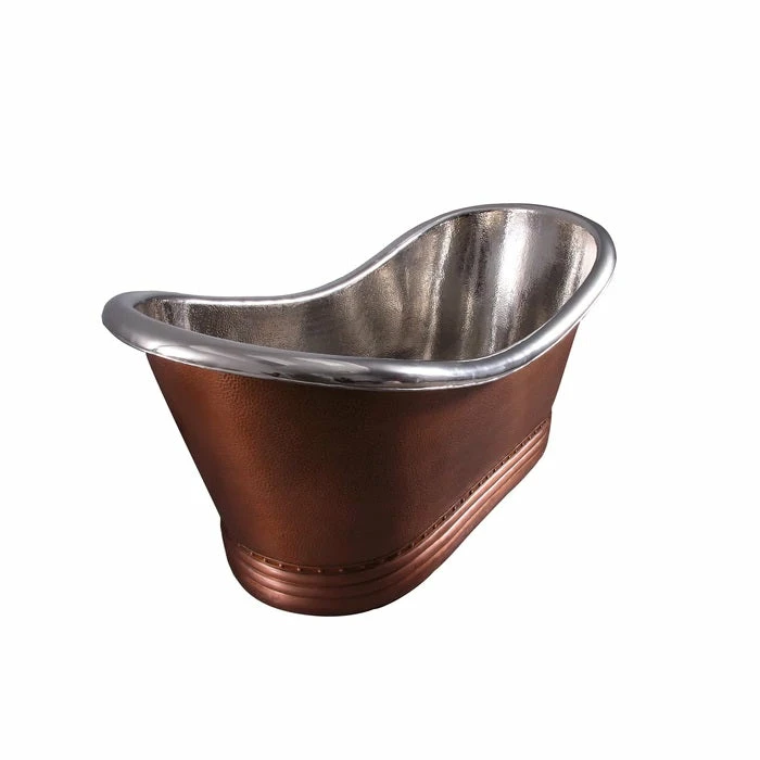 Barclay Ankara 66" Copper Double Slipper Freestanding Tub 5 Barclay Ankara 66" Copper Double Slipper Freestanding Tub - Image 5