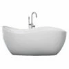A & E Bath And Shower Axel 68" Premium Oval Freestanding Bathtub Package