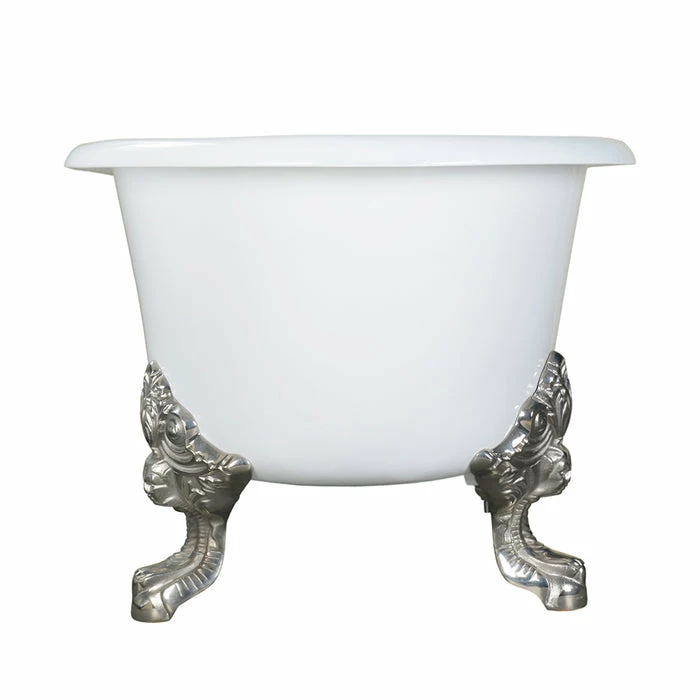 Barclay - Gallagher 72" Cast Iron Double Roll Top Tub - CTDRN72-WH 4 Barclay - Gallagher 72" Cast Iron Double Roll Top Tub - CTDRN72-WH - Image 4