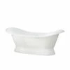 Barclay - Marshall 72" Cast Iron Double Slipper Tub On Base - CTDSNB-WH
