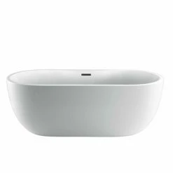 Barclay Pilar ATOV7H65FIG-BN 65" Premium Acrylic Freestanding Tub With Integral Drain And Overflow