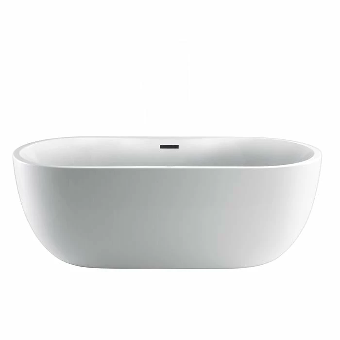 Barclay Pilar ATOV7H65FIG-BN 65" Premium Acrylic Freestanding Tub With Integral Drain And Overflow 1 Barclay Pilar ATOV7H65FIG-BN 65" Premium Acrylic Freestanding Tub With Integral Drain And Overflow